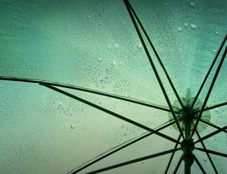 blue umbrella