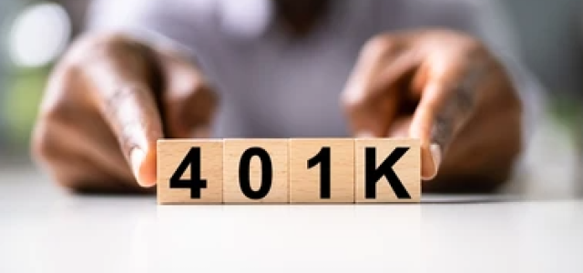 cubes with 401K written on them